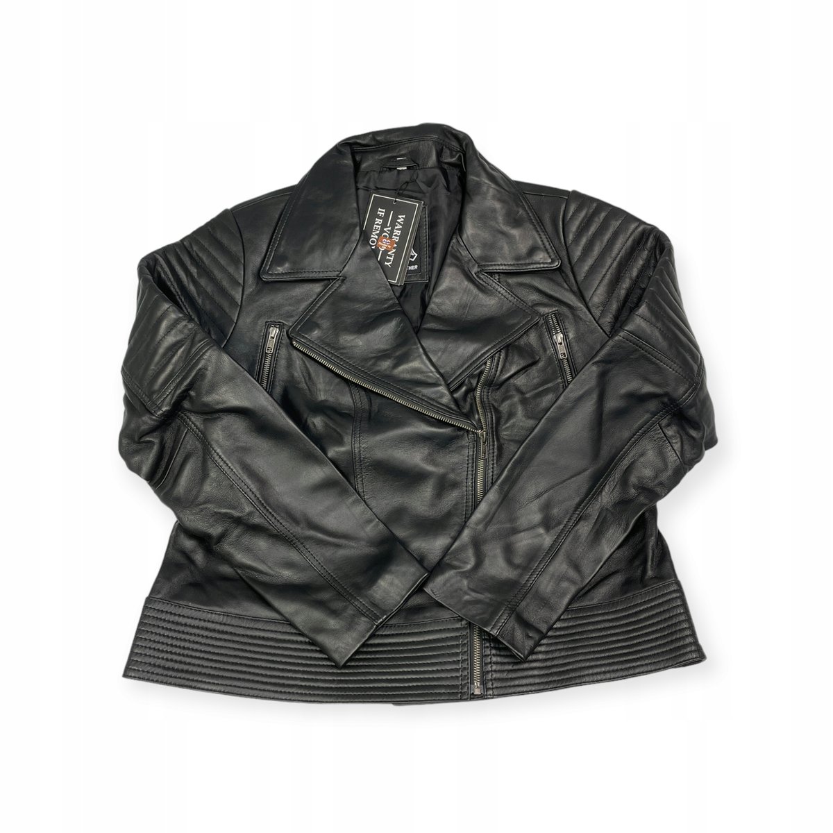 Skórzana kurtka damska czarna REAL LEATHER XS