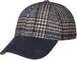 Czapka Tweed Check by Lierys, ciemnoniebieski, XL (60-61 cm)