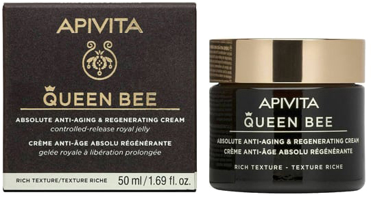 Krem do twarzy nawilżający Apivita Queen Bee Rich 50 ml (5201279080938)