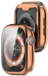 Bizon Etui z osłoną ekranu Case Watch Felipe do Apple Watch 10 (42mm), różowozłote