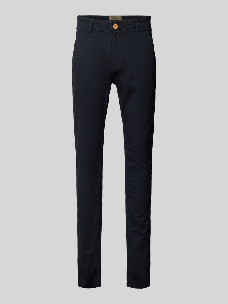 Spodnie o kroju slim fit z wpuszczanymi kieszeniami i kieszeniami z tyłu model ‘NATAN’