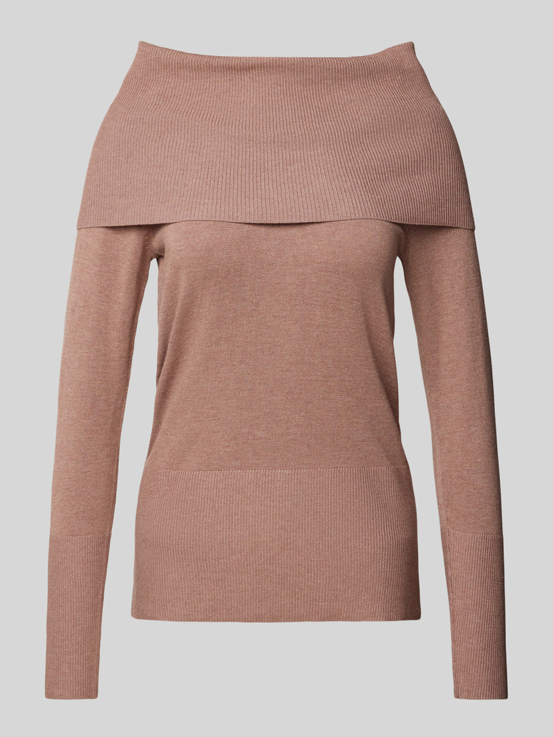Sweter z dzianiny z golfem model ‘Dollie’