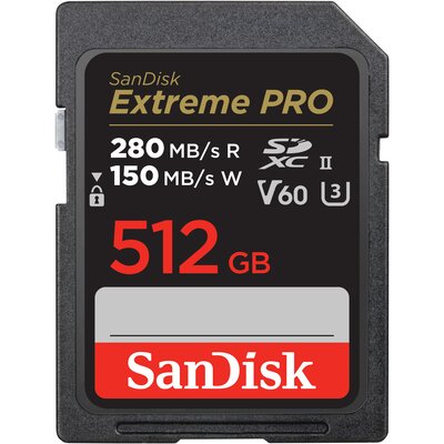 SanDisk Extreme PRO SDXC 512GB 280/150 V60