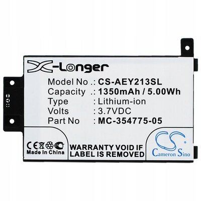 Cameron Sino Amazon Kindle Paperwhite 2013 58-000049 1600mAh 5.92Wh Li-Ion 3.7V