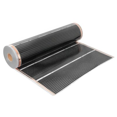 Folia grzewcza pod panele MISSION AIR MAL-160 W/m2 Black Silver 1,5m2 (1,5m x 100cm) + regulator Taurus Biały Wi-Fi