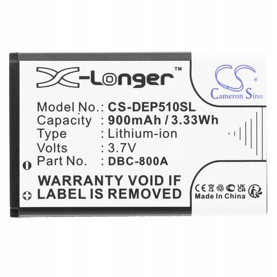 Cameron Sino Doro PhoneEasy 500 DBC-800A 900mAh 3.33Wh Li-Ion 3.7V