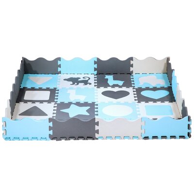 Mata piankowa NILS FUN MD03 140 x 140 cm (36 elementów) Miętowy