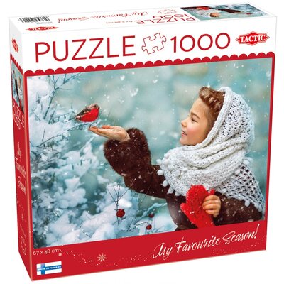 Puzzle, Girl with Red Mittens, 1000 el.