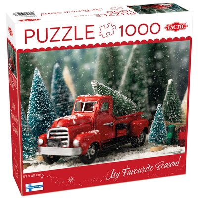 Puzzle TACTIC Lovers Christmas Tree Truck 59609 (1000 elementów)