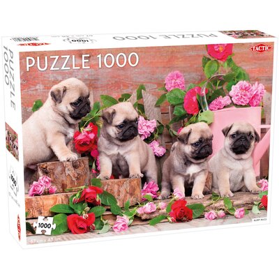 Tactic Puzzle 1000 Puppy Pugs -