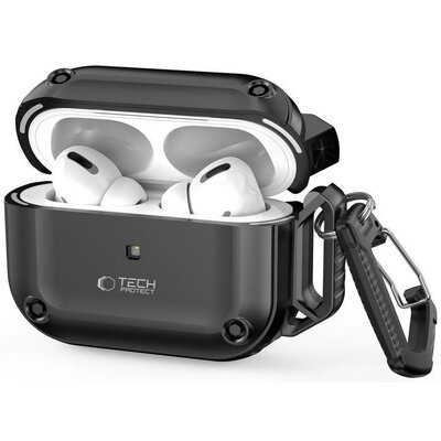 Etui Ochronne Na Słuchawki Rough Hook do Apple Airpods Pro 1 / 2 Black
