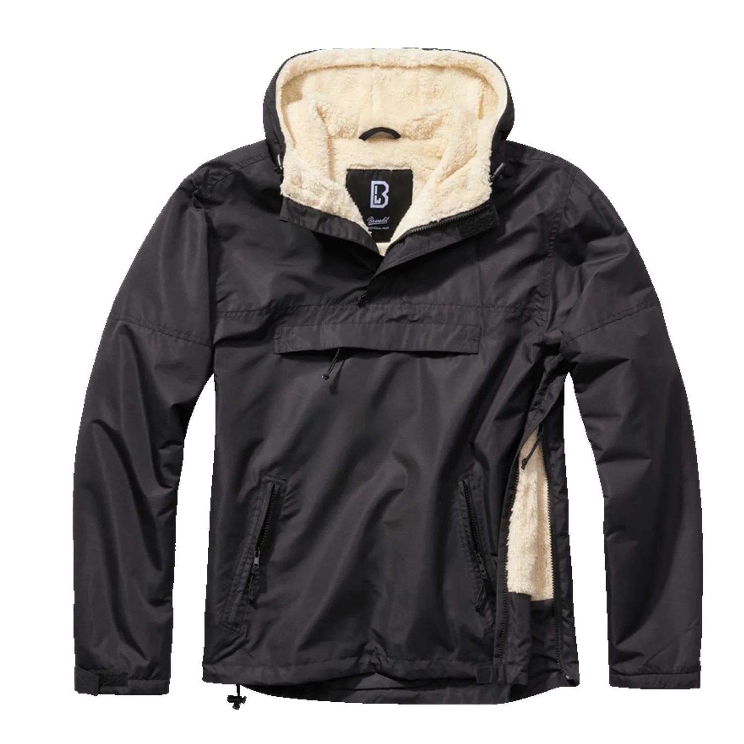 Kurtka BRANDIT Kangurka Sherpa Windbreaker - Czarna 4XL