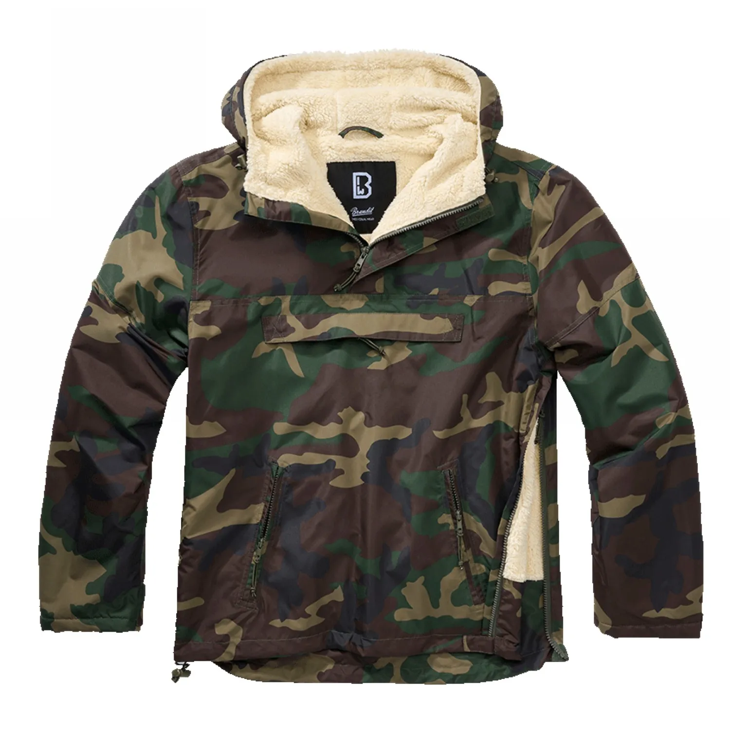 Kurtka BRANDIT Kangurka Sherpa Windbreaker - Woodland XXL