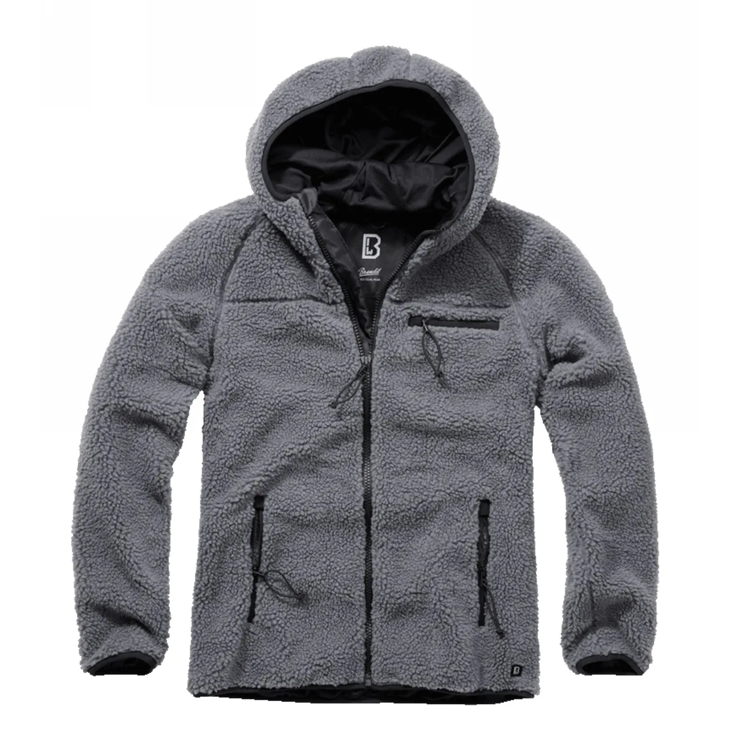Bluza Polarowa BRANDIT Teddyfleece Worker Jacket - Antracyt 4XL