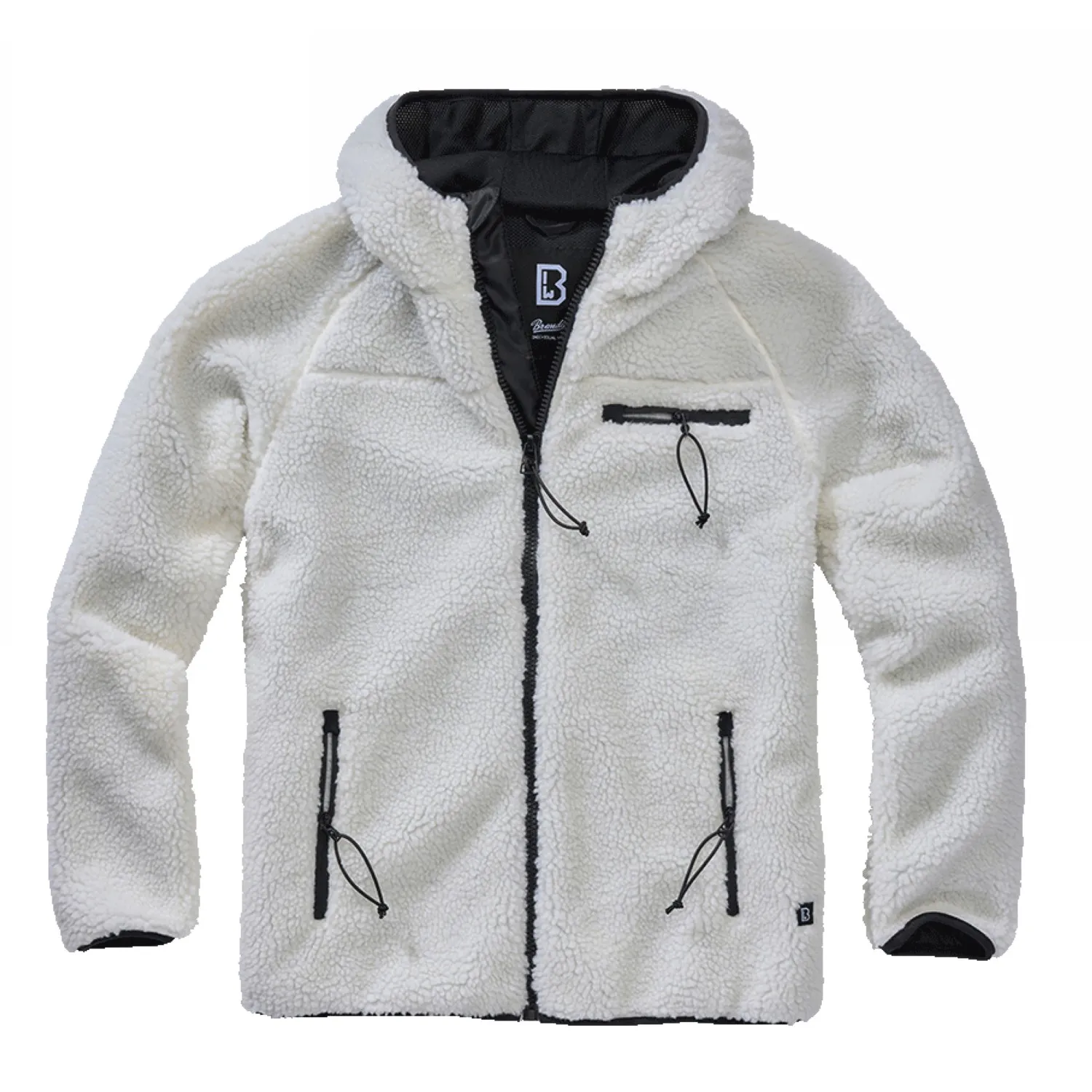 Bluza Polarowa BRANDIT Teddyfleece Worker Jacket - Biała M