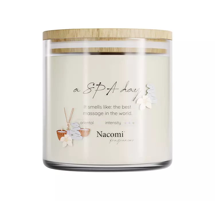 NACOMI FRAGRANCES SOJOWA ŚWIECA ZAPACHOWA SPA DAY 450G