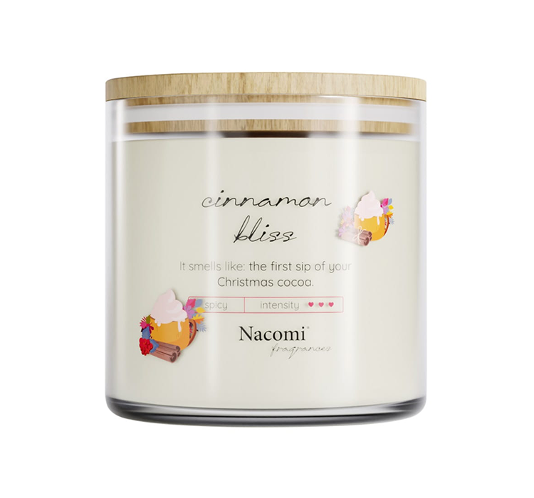 NACOMI FRAGRANCES SOJOWA ŚWIECA ZAPACHOWA CINNAMON BLISS 450G