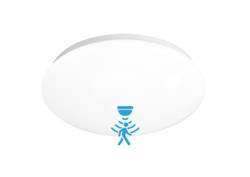 Lobo D30 plafon z czujnikiem ruchu 2xE27/IP44 biały