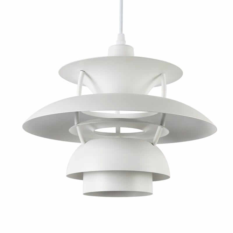 Lampa zawieszana do jadalni Retro ABR-APPLE-W Abruzzo industrialna biała