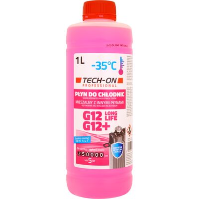Płyn do chłodnic G12/G12+ 1 l TECH-ON