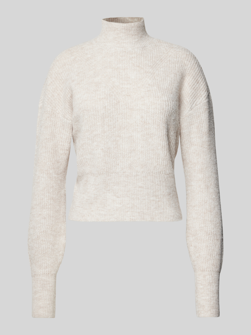 Sweter z dzianiny ze stójką model ‘NELLA’