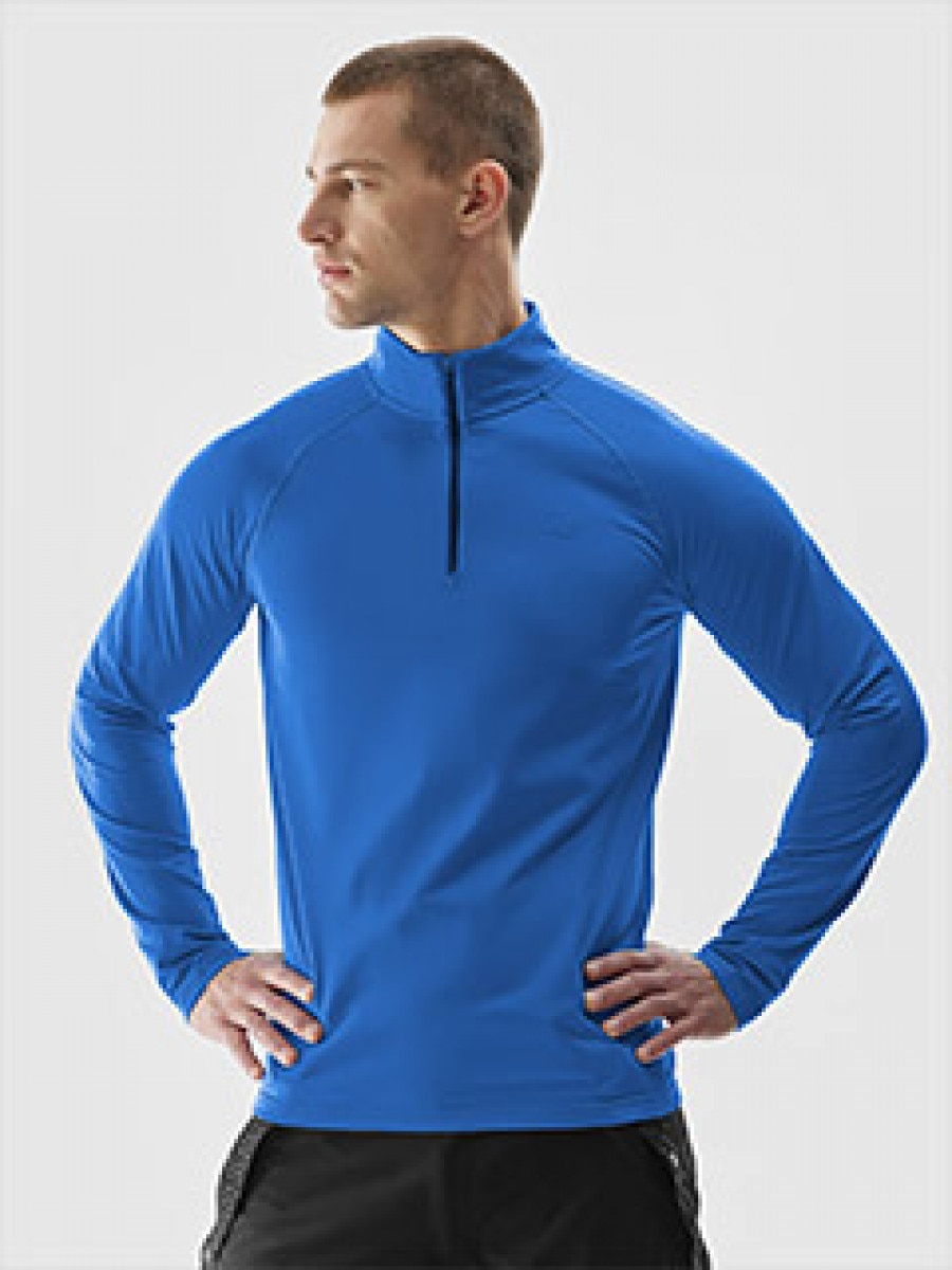 Męski longsleeve termoaktywny 4F 4FRAW23UBRUM063-20S - niebieski