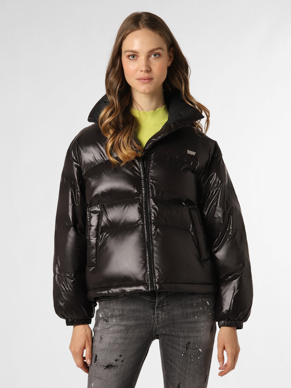 Levi's Damska kurtka pikowana Kobiety czarny jednolity, L