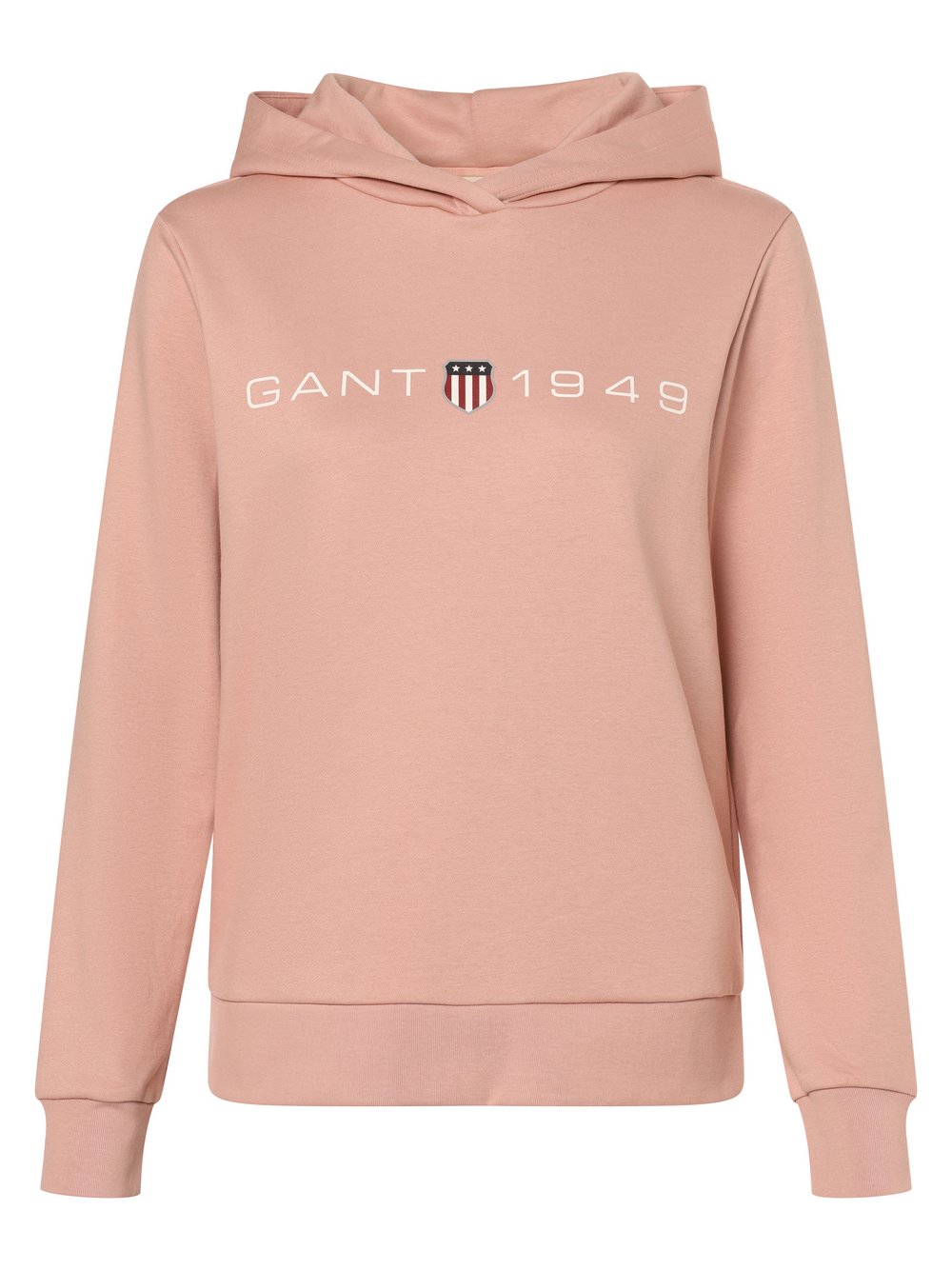 Gant Damski sweter z kapturem Kobiety Bawełna różowy nadruk, XXL