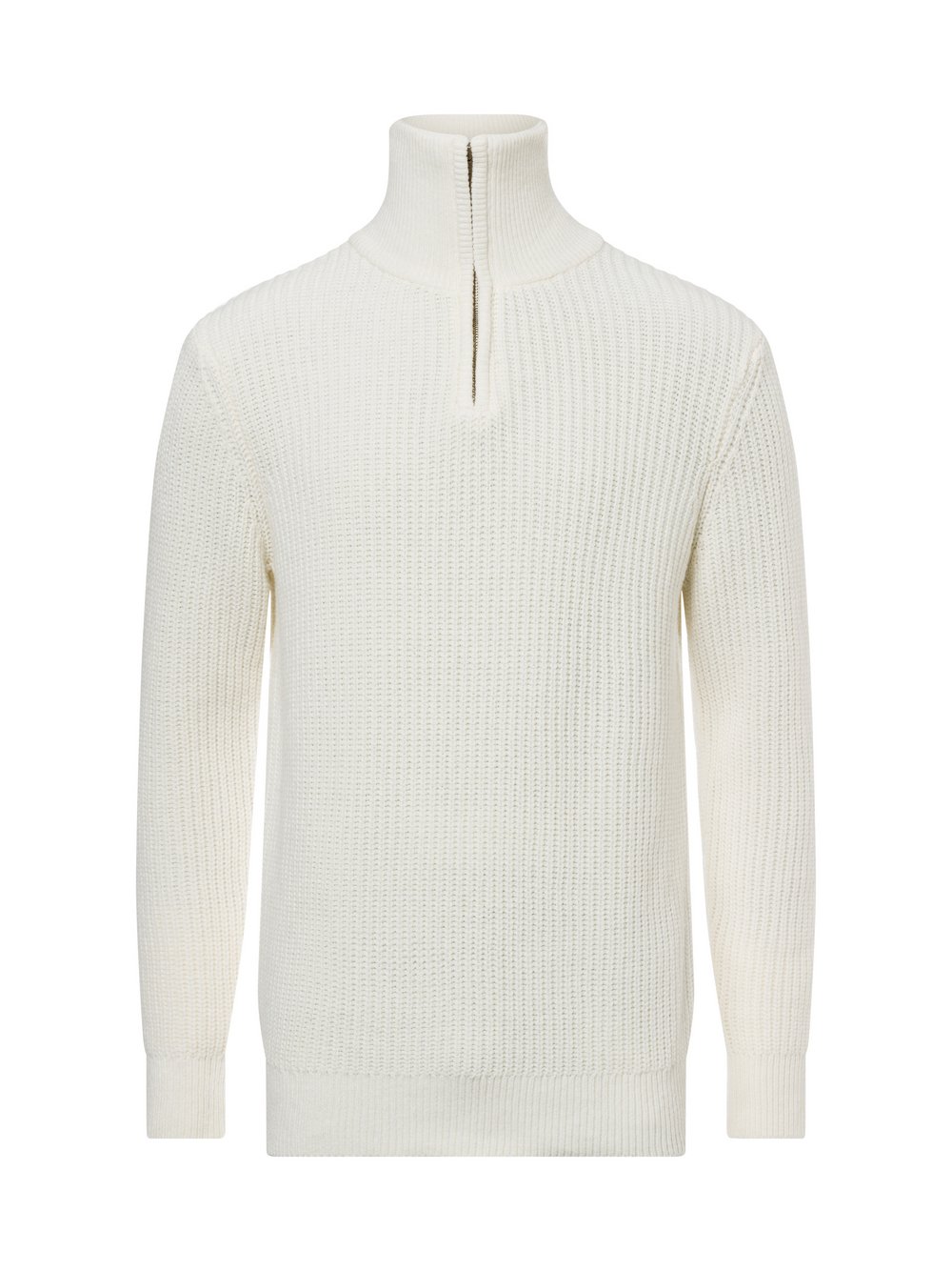Selected Sweter - SLHLand Mężczyźni Wełna biały jednolity, M