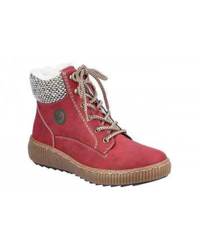BOTKI RIEKER - 990417-04 CZERWONY - Rieker