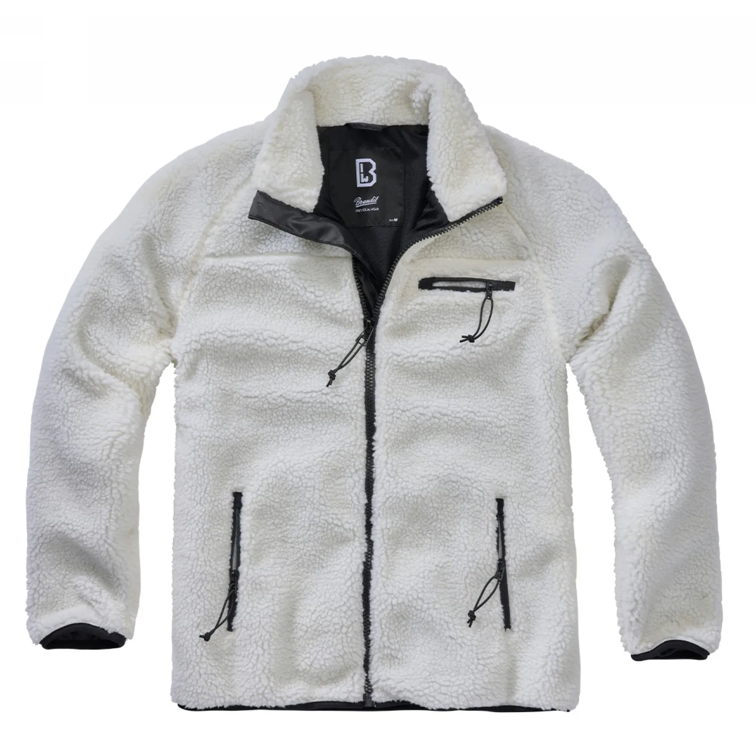 Bluza Polarowa BRANDIT Teddyfleece Jacket - Biała XL
