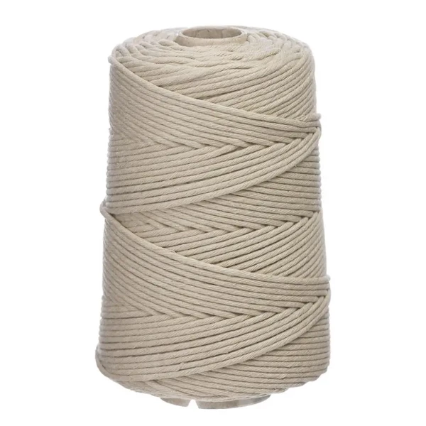 Sznurek bawełniany 3mm 100m piaskowy - Dalprint