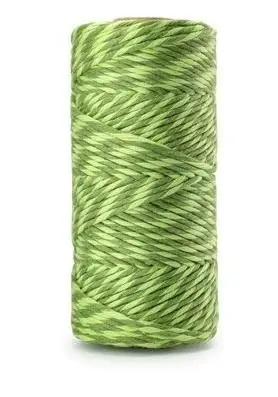 Sznurek bawełniany 3mm 100m twist limon - zielony - Dalprint