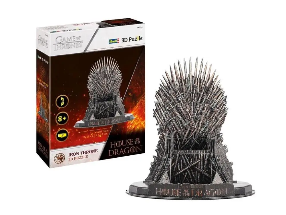 Puzzle 3D 39 Ród Smoka - Żelazny Tron - Revell