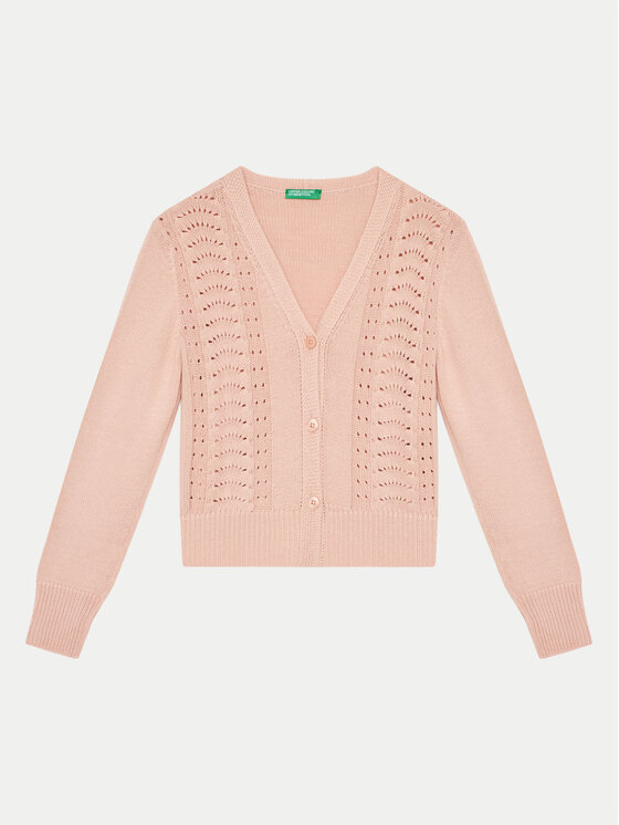 United Colors Of Benetton Kardigan 1370C601Q Różowy Regular Fit