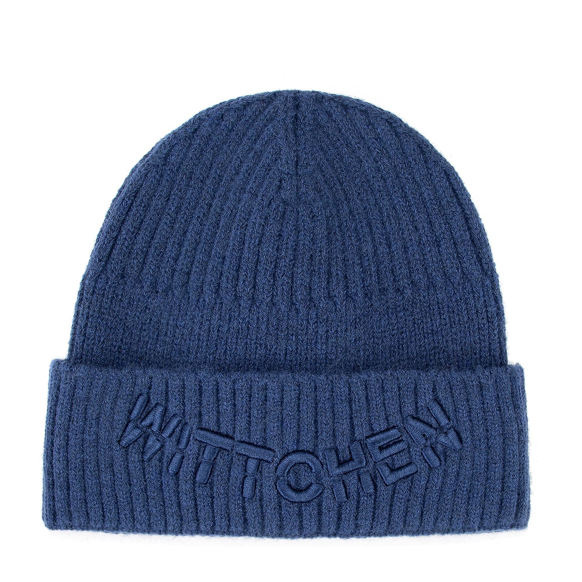 Czapka zimowa z haftowanym logo granatowa