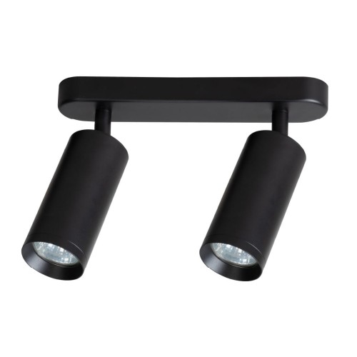 Mica lampa sufitowa (spot) 2xGU10 czarna ML1144