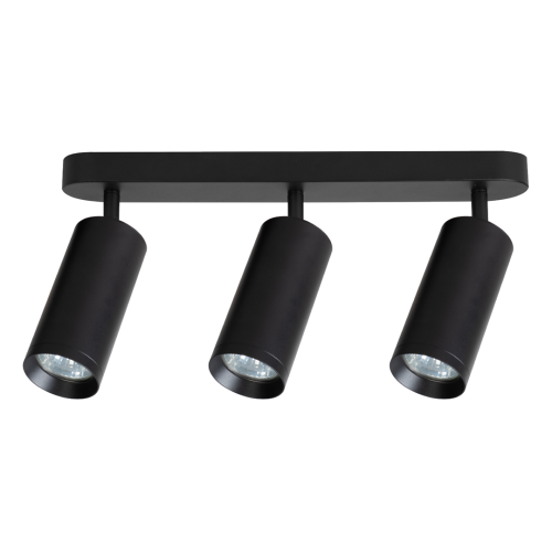 Mica lampa sufitowa (spot) 3xGU10 czarna ML1147