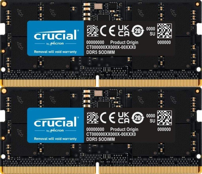 Pamięć do laptopa Crucial Crucial DDR5-5600 Kit 64GB 2x32GB SODIMM CL46 16Gbit