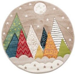 Dywan dziecięcy okrągły Bond Daisy Kids góry