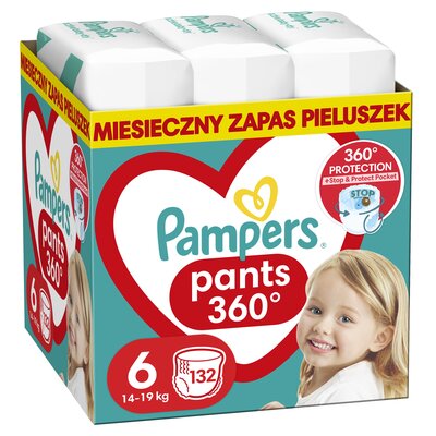 Pampers Pieluchomajtki MTH Rozm 6 15+kg 132szt 8006540068632