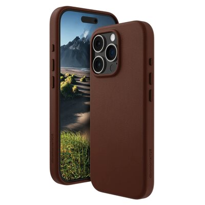 dbramante dbramante1928 Roskilde 2 MagSafe - skórzana obudowa ochronna do iPhone 16 Pro Max kompatybilna z MagSafe (dark tan)