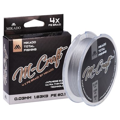 Plecionka MIKADO M-Craft Braid 0.08 mm / 150 m Stalowo-szary