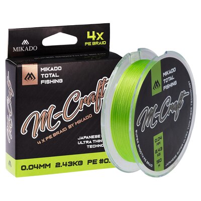 Plecionka MIKADO M-Craft Braid 0.08 mm / 150 m Jasnozielony
