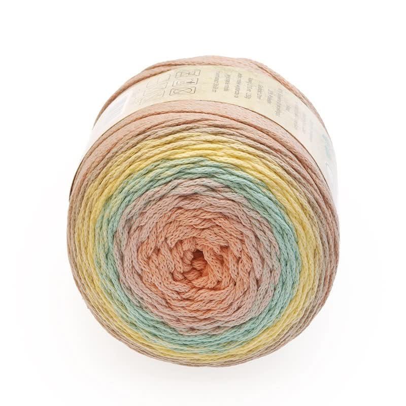 Kolorowy sznurek do makramy 2mm pleciony Opus Ombre Cake 7511 80% bawełna
