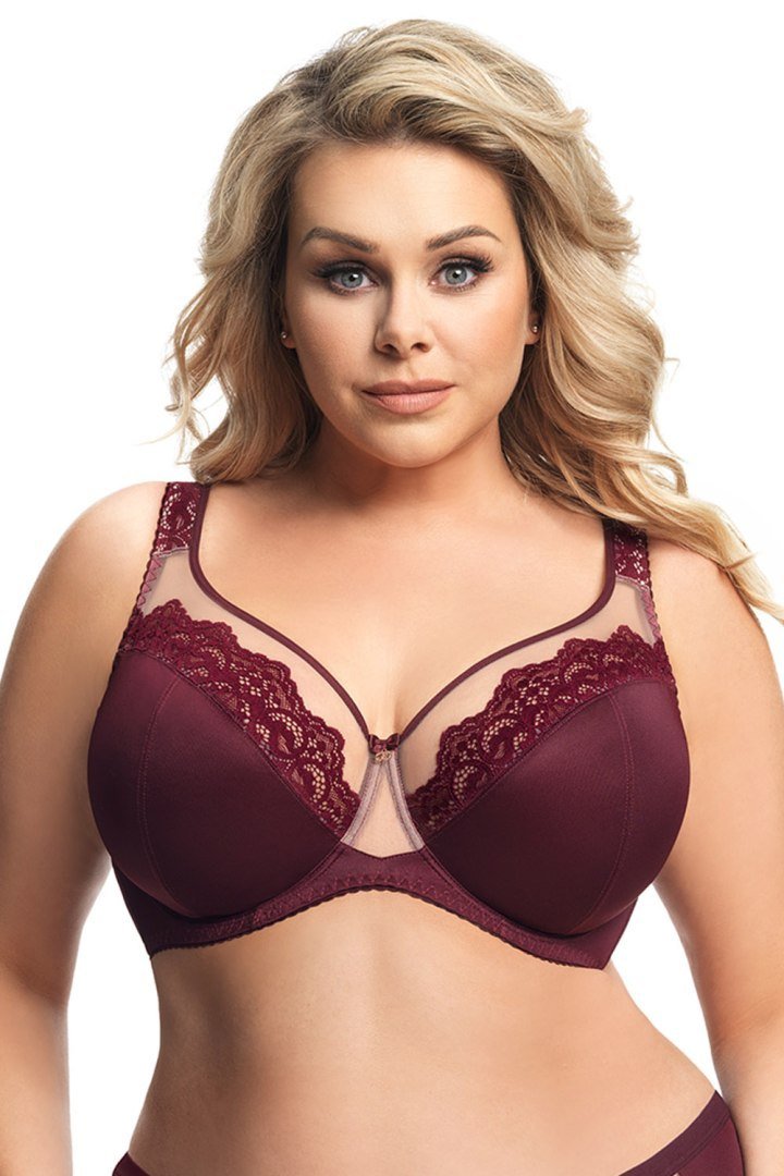 Biustonosz Soft Model Luisse K441 Bordo - Gorsenia Lingerie - 70M