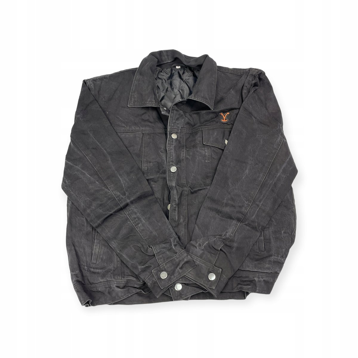 Czarna jeansowa kurtka męska FJACKETS XL