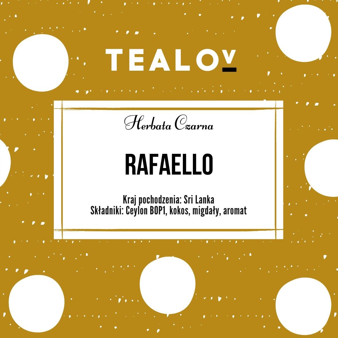 Herbata TEALOV czarna RAFAELLO 50g