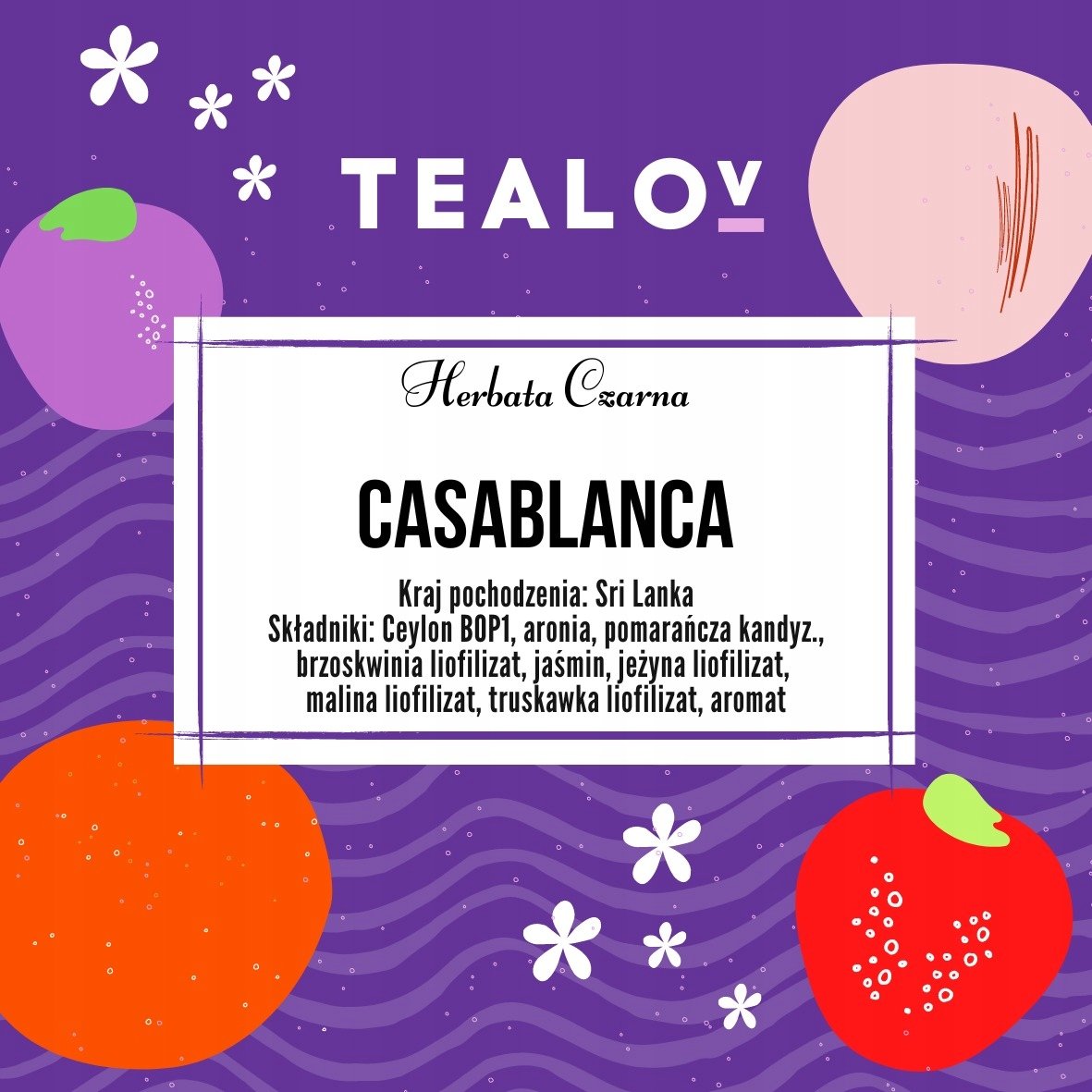 Herbata TEALOV czarna CASABLANCA 100G