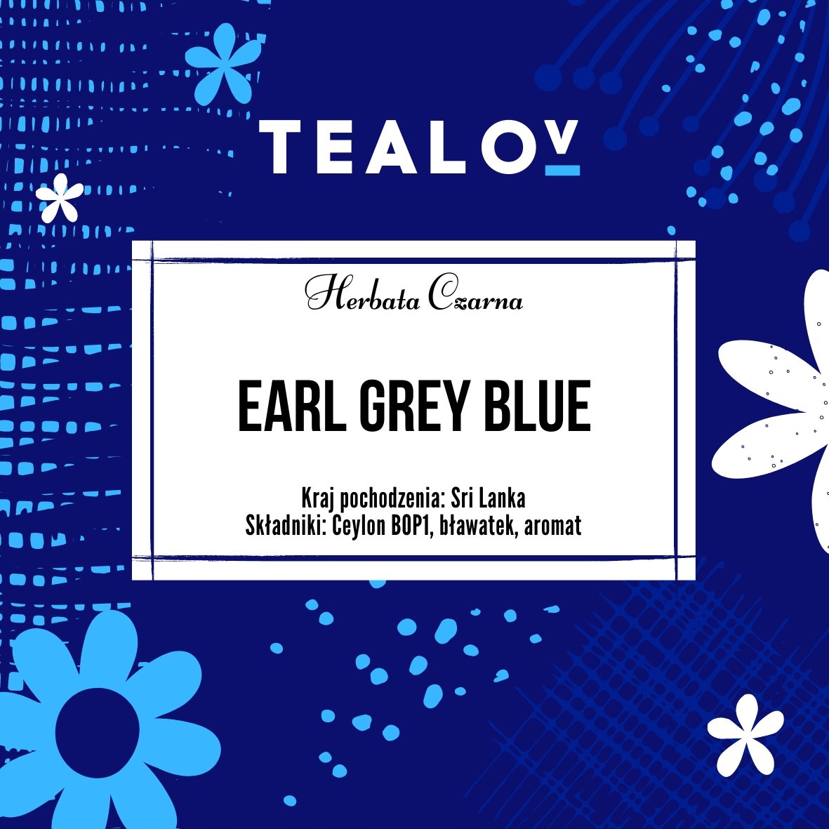 Herbata TEALOV czarna EARL GREY BLUE 100g